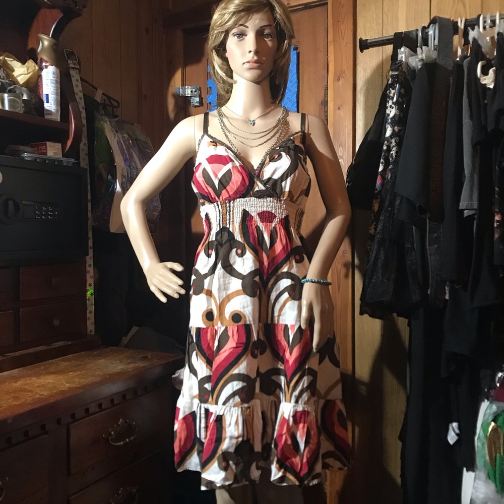 Speechless Multi Colored Spaghetti Strap Sundress - image 4